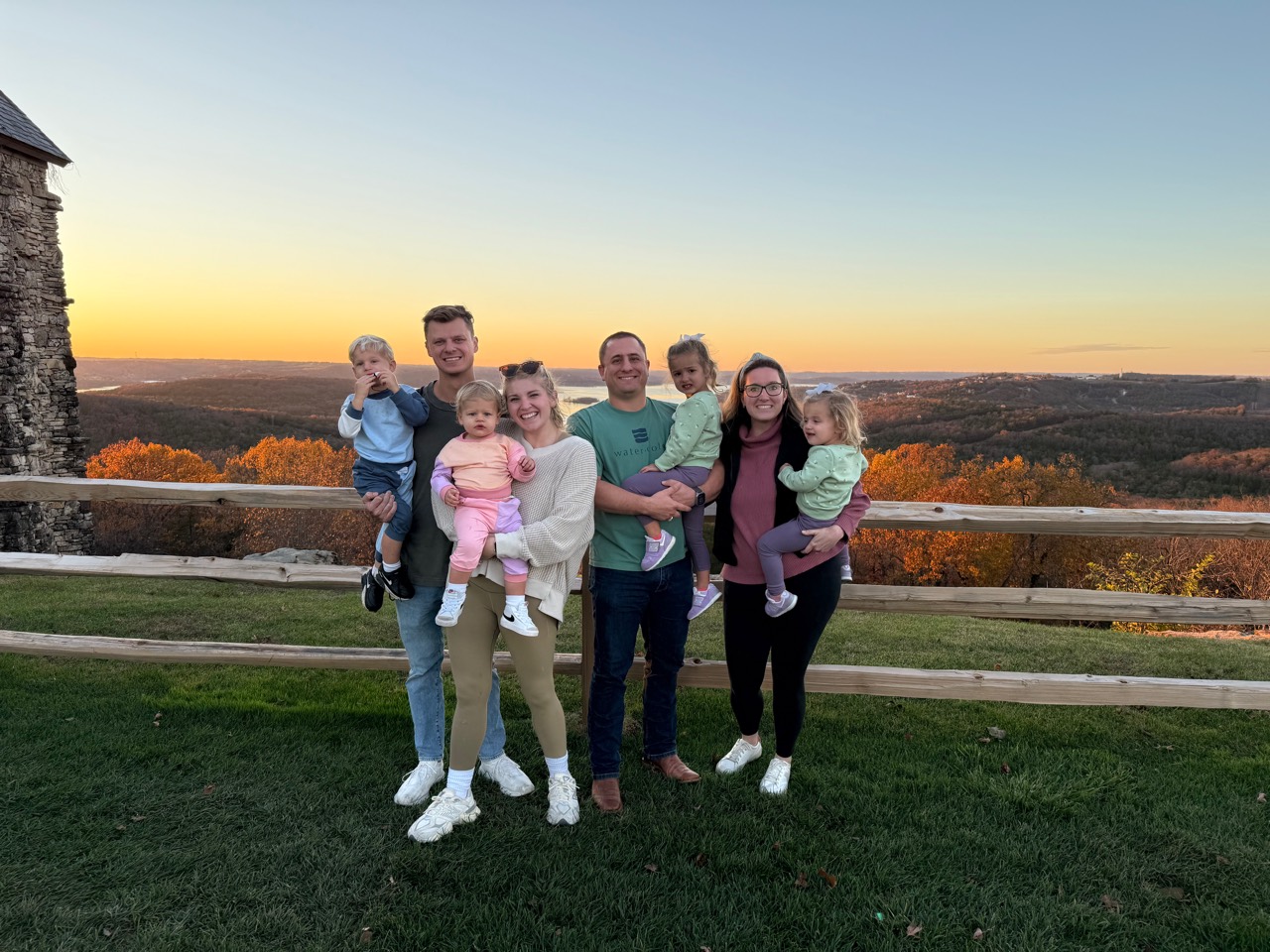 Matt and Kyle with their families